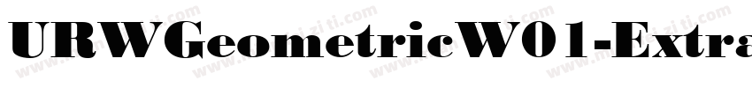 URWGeometricW01-ExtraBold Regular字体转换